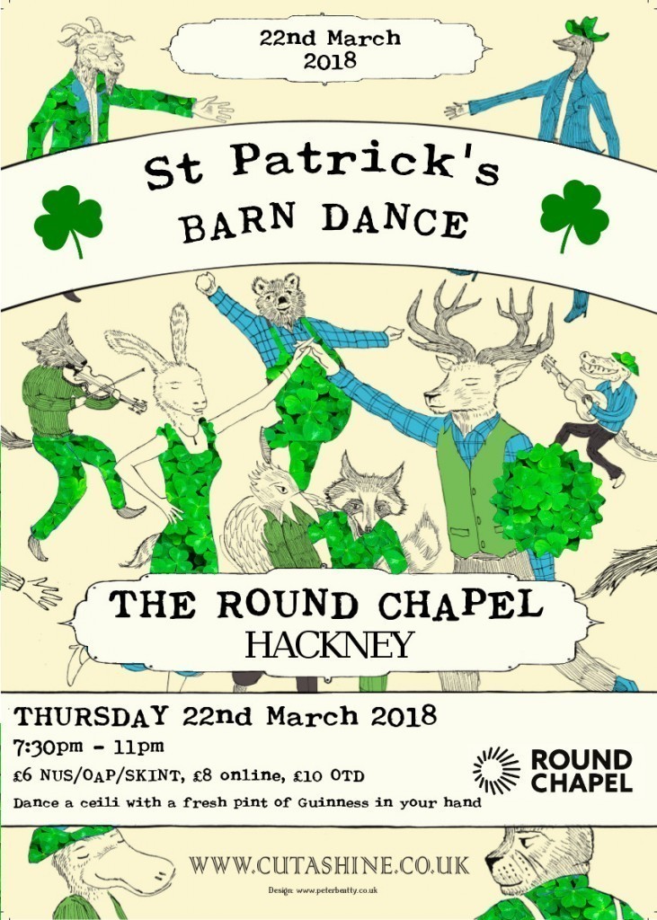 St. Patrick´s Day Ceilidh and Barn Dance with Cut a Shine, plus new dance classes