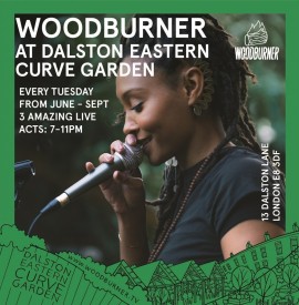 Woodburner at Dalston Eastern Curve Garden