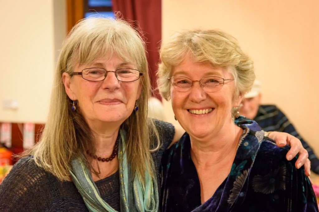 Moira Craig and Carolyn Roson with Paul Tabbush and Malcolm Austen