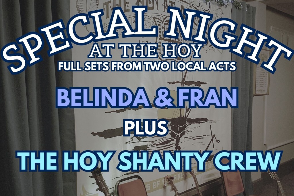 Belinda & Fran plus Hoy Shanty Crew