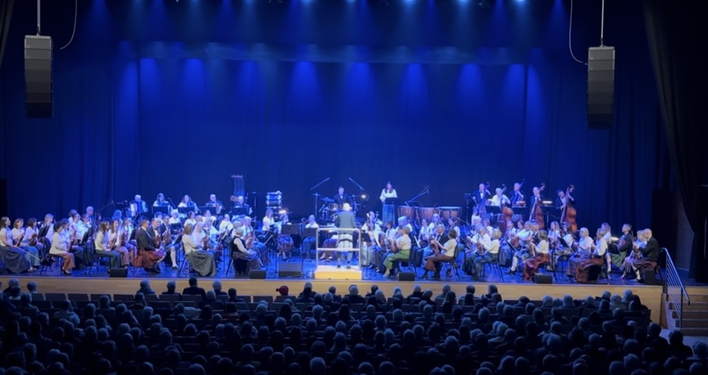 Scottish Fiddle Orchestra plays Thainstone Exchange