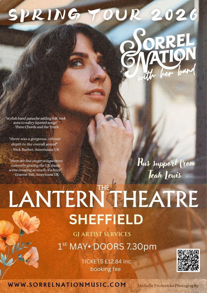 Sorrel Nation (with band) with support fromTeah Lewis