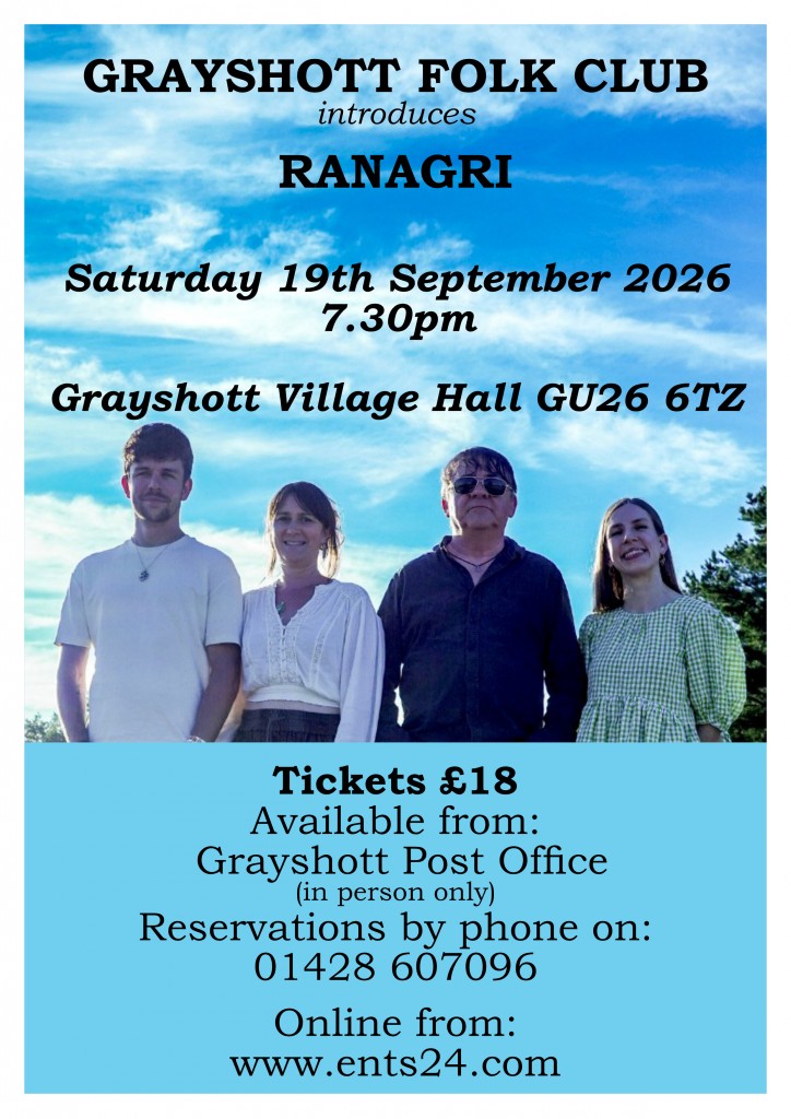 Grayshott Folk Club introduces: RANAGRI