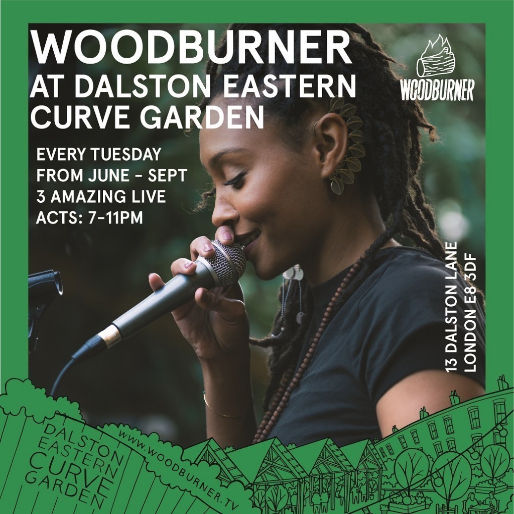 Woodburner at Dalston Eastern Curve Garden