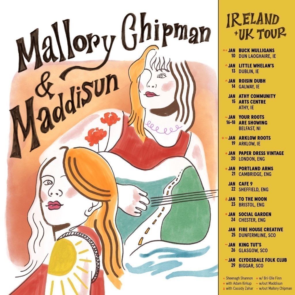 Canadian folk takes the stage: Mallory Chipman & Maddisun in January