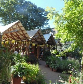 Woodburner at Dalston Eastern Curve Garden